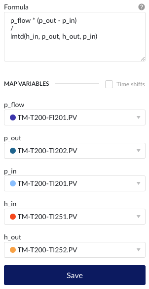 [en] Heat exchange coefficient calculation
